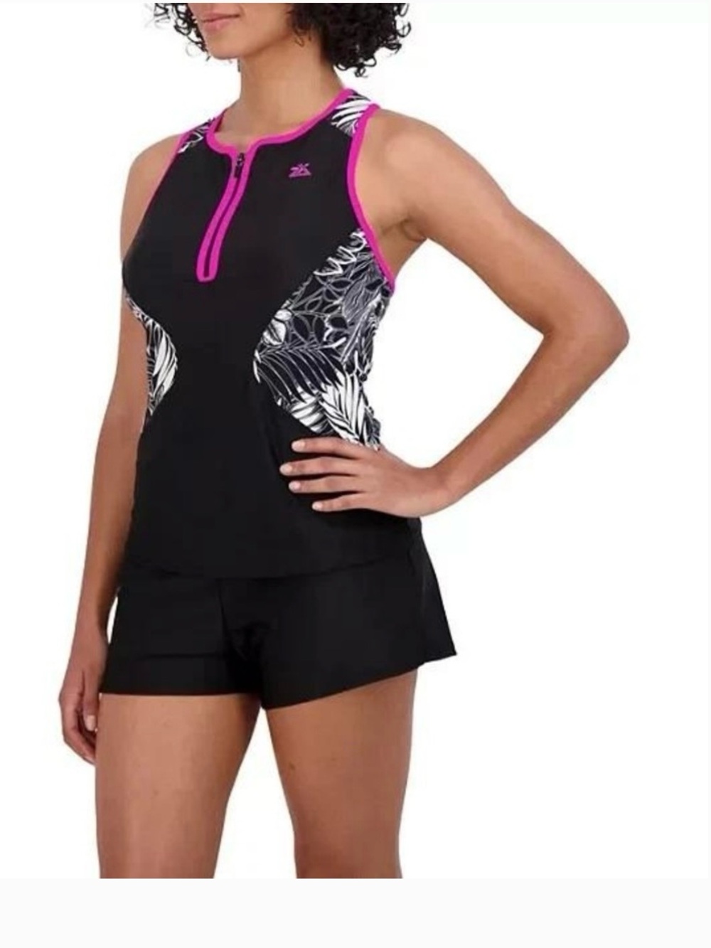 ZeroXposur Women’s Scuba Tankini Top and bottom 2piece Swimsuit size XL
